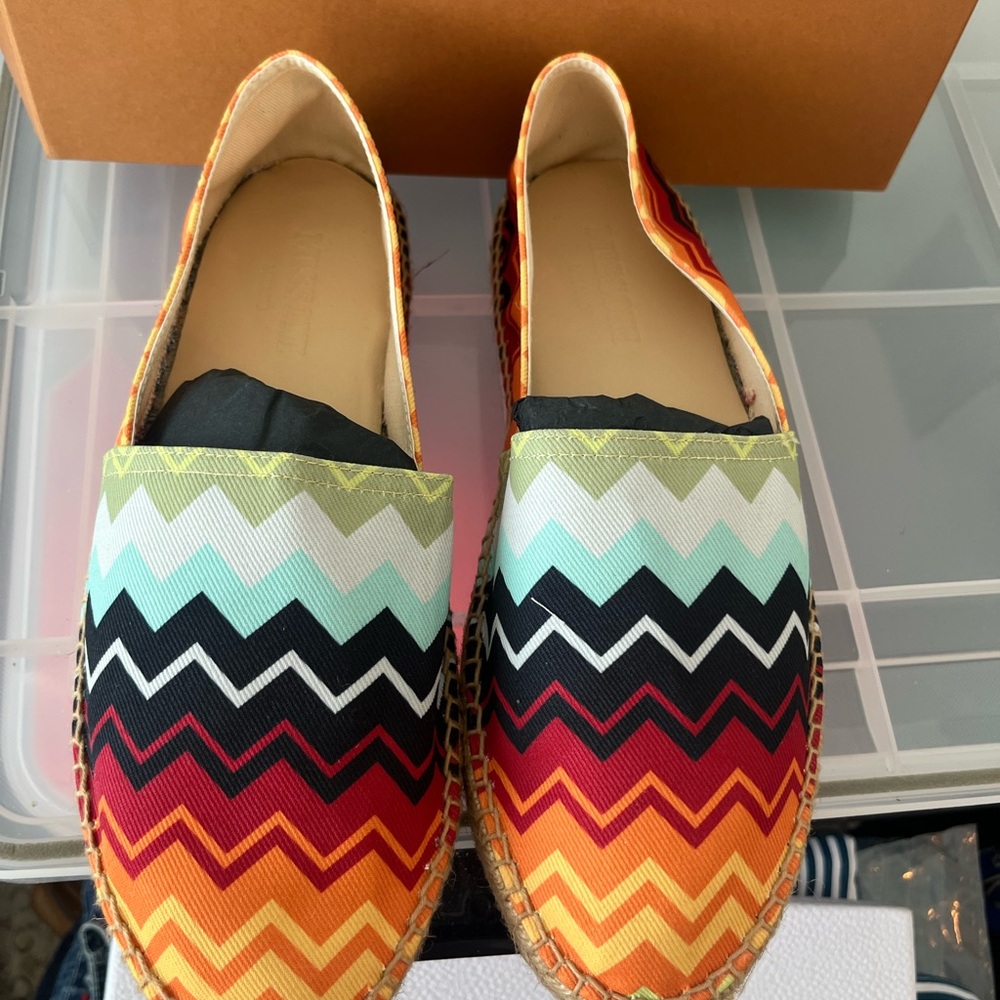 Missoni Multicolor Zigzag Chevron Espadrilles siz… - image 3